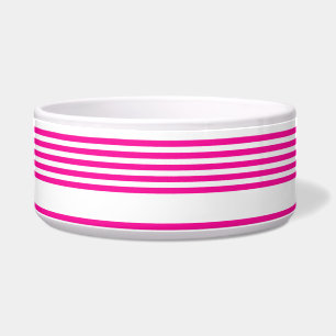 Fuchsia and white five stripes pattern