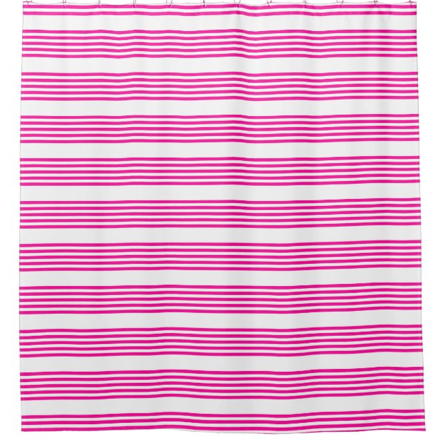 Fuchsia and white five stripes pattern (Front)