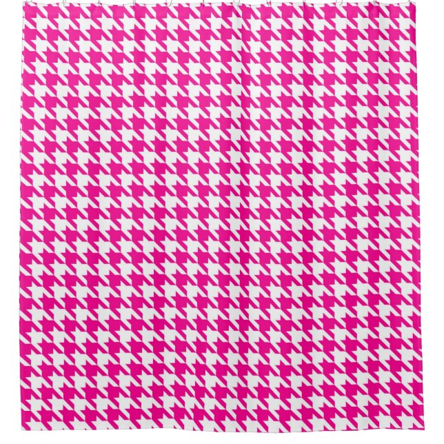 Fuchsia and White Houndstooth Pattern (Front)