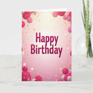 Fuchsia Birthday Card