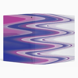 Fuchsia blue gray binder