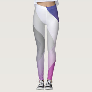 Fuchsia blue grey leggings