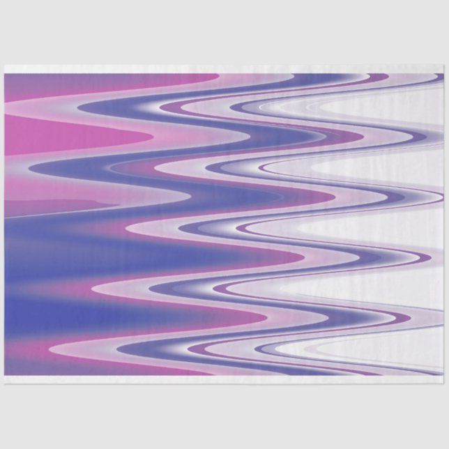 Fuchsia blue grey tissue paper (Front)