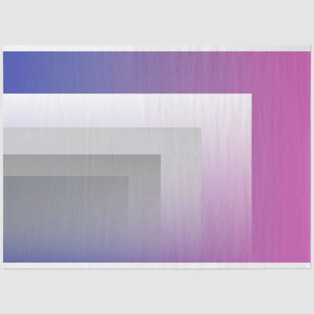 Fuchsia blue grey tissue paper (Front)