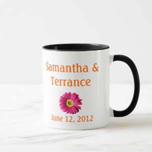 Fuchsia Daisy Flower Customizable Mug