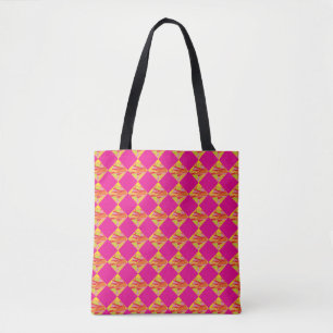 Fuchsia Diamond Tote Bag