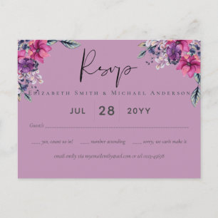 Fuchsia Dreams Co-ordinates Sage and Deep Pink Postcard