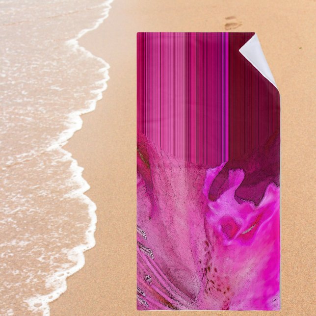 Fuchsia fantasy - abstract  beach towel (Creator Uploaded)