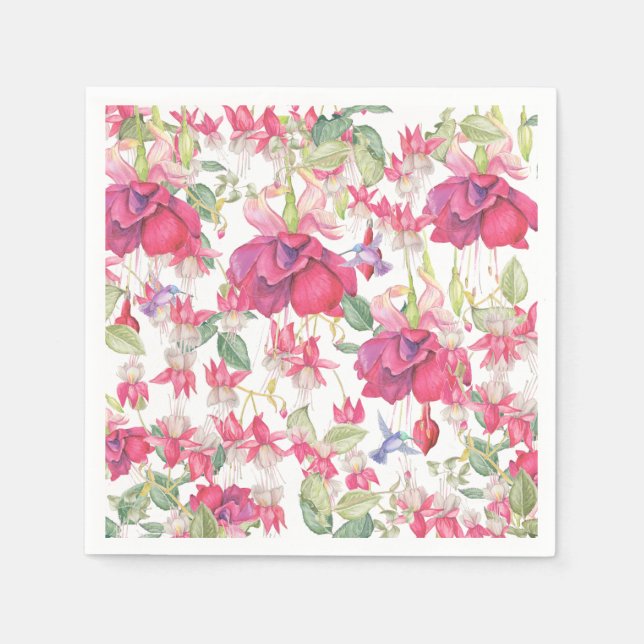 Fuchsia Fantasy Napkin (Front)