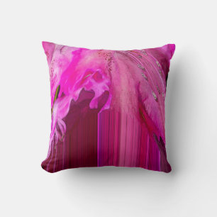 Fuchsia fantasy throw pillow