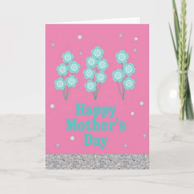 Fuchsia Field Mothers Day Card (Front)