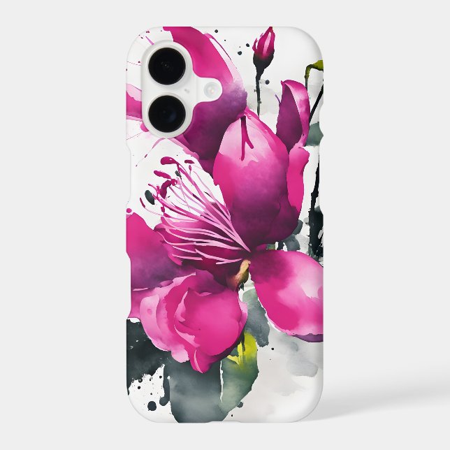Fuchsia - Fleurs aquarelle (Verso)