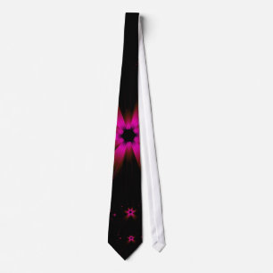 Fuchsia Flower Burst Tie