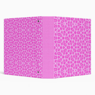 Fuchsia Flowers Binder