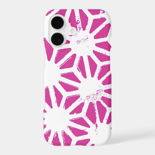Fuchsia geometric pattern