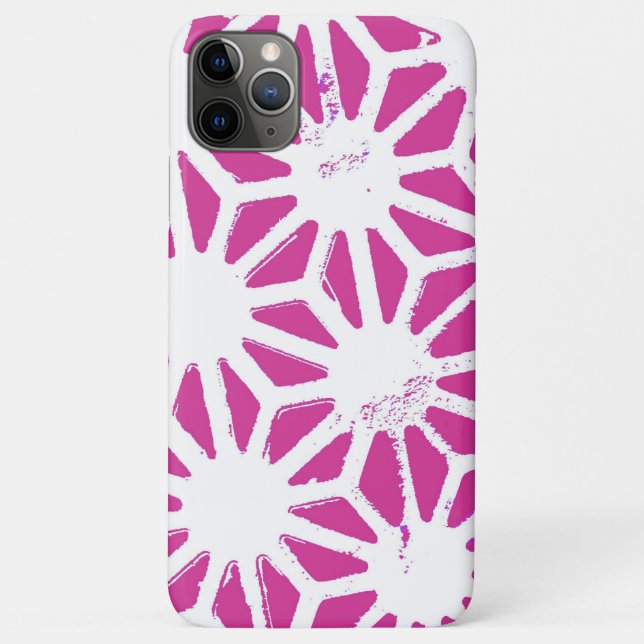 Fuchsia geometric pattern Case-Mate iPhone case (Back)