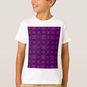Fuchsia Geotech: A Vibrant Abstract Geometric Text T-Shirt