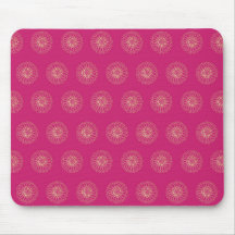 Fuchsia | Golden Zinnia Flower Medallions