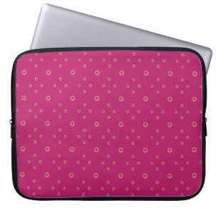 Fuchsia   Golden Zinnia Sun Laptop Sleeve