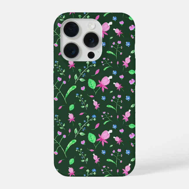 Fuchsia-Green iPhone Case (Back)