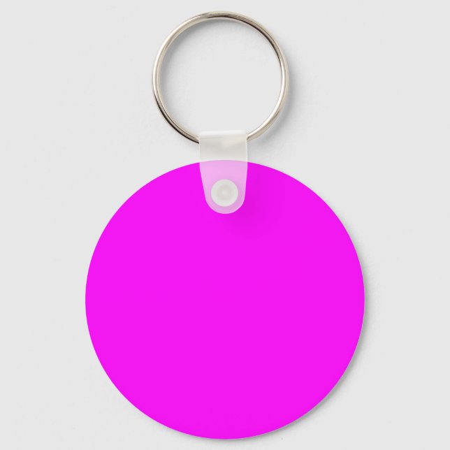 Fuchsia / Hot Pink FF00FF - Option to Add Name Keychain (Front)