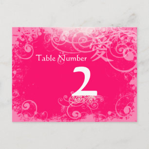 Fuchsia Kanji pour Love Swirl Cartes Numéro de tab