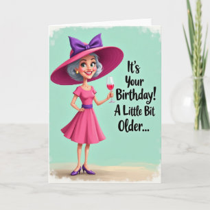 Fuchsia Ladys Birthday Card