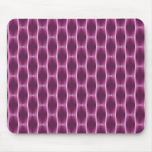 Fuchsia Metallic Ribbons Mousepad (Front)