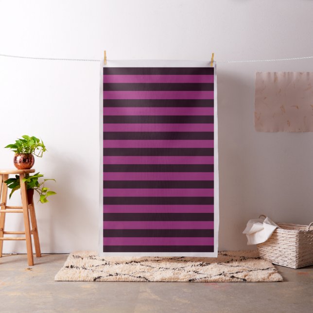 Fuchsia Mulberry Stripes Fabric (In Situ)