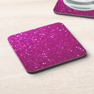 Fuchsia Parties scintillant Look Dessous de verre