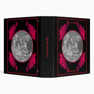 Fuchsia Peony Flower Frame Create Your Own Photo Binder