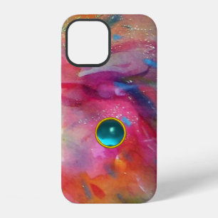 FUCHSIA PINK ABSTRACT Blue Sapphire Gemstone Case- iPhone 12 Case