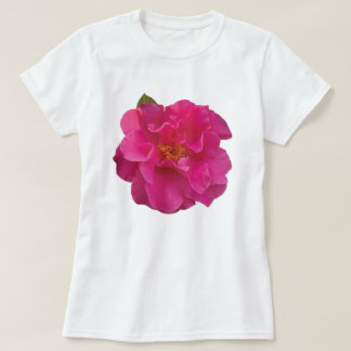 Fuchsia Pink Camellia Floral Graphic Tee