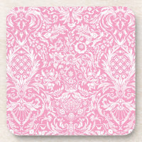 Fuchsia Pink Pineapple Victorian Vintage Damask