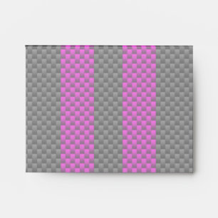 Fuchsia Racing Stripes in Carbon Fibre Style Envelopes