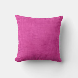 Fuchsia rose coussin couleur unie