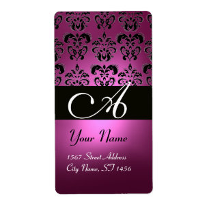 FUCHSIA ROSE NOIR PURPLE AMÉTHYST DOMMASK MONOGRAM