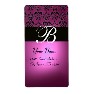FUCHSIA ROSE NOIR PURPLE AMÉTHYST DOMMASK MONOGRAM