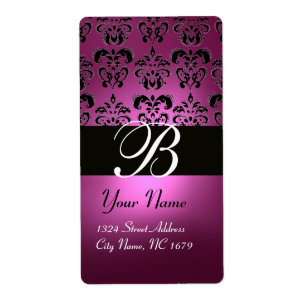 FUCHSIA ROSE NOIR PURPLE AMÉTHYST DOMMASK MONOGRAM