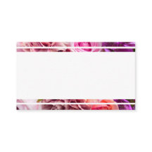 Fuchsia Rose Place Card