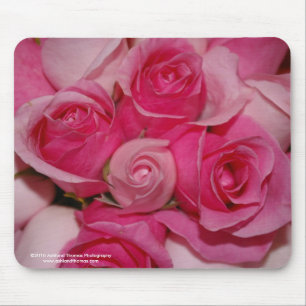 Fuchsia Roses Mouse Pad