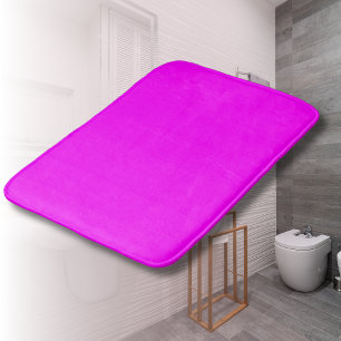 Fuchsia Solid Colour   Classic Elegant Bath Mat