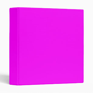 Fuchsia Solid Colour Classic Elegant Binder
