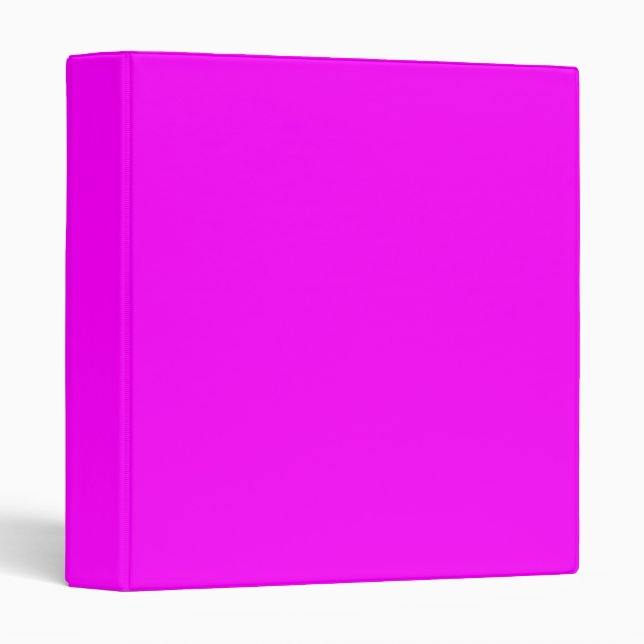 Fuchsia Solid Colour | Classic Elegant Binder (Front/Spine)