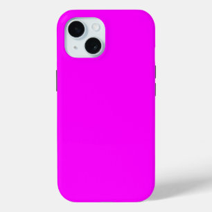 Fuchsia Solid Colour   Classic Elegant iPhone 15 Case