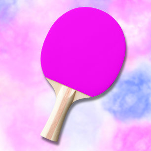 Fuchsia Solid Colour   Classic Elegant Ping Pong Paddle