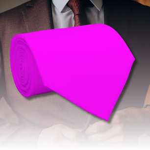 Fuchsia Solid Colour Classic Elegant Tie