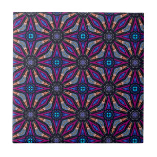 Fuchsia Stargazer  Tile