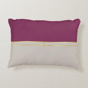 Fuchsia & Taupe Haven Accent Pillow