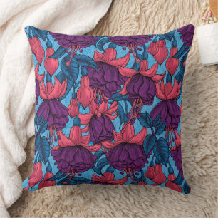 Fuchsia Throw Pillow